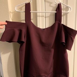 Blue Rain size small plum laser cut shirt